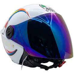 Capacete Aberto Liberty 3 New Presonalizado Meia Lua Blade Viseira Camaleão