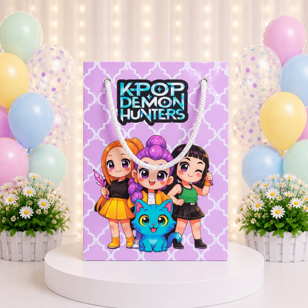 Sacolinha Surpresa Lembrancinha Personalizada Guerreiras do K-POP - MONTE EM CASA
