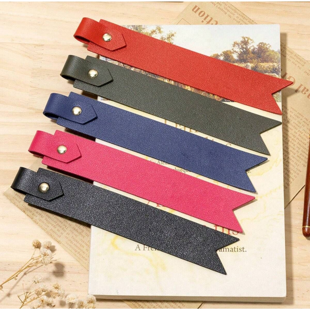 Marcador de Página em Sintético 24x3,5cm para Livro com Porta Marcador de Texto Elegante Acessório