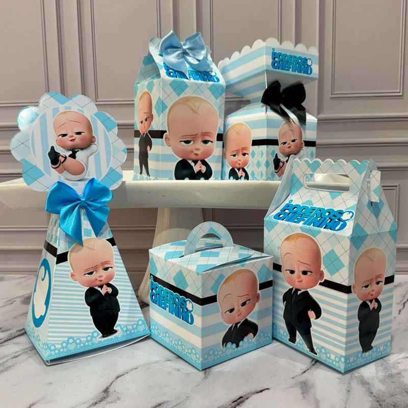 Kit Caixas Personalizadas O Poderoso Chefinho/ festa/ aniversário/ mimo/ personalizados/ papelaria/lembrancinhas