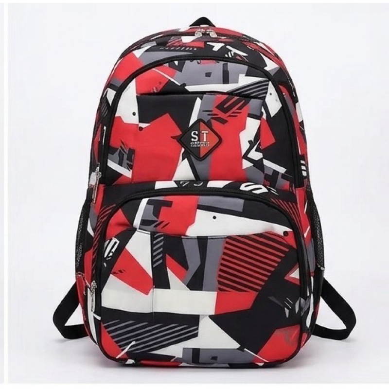 Mochila camuflada para adolescentes, grande capacidade, durável, ideal para estudantes.