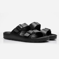 Papete Feminina Confort Macio 100% EVA Anatômico Levissimo Antiderrapante OffWhite Preto