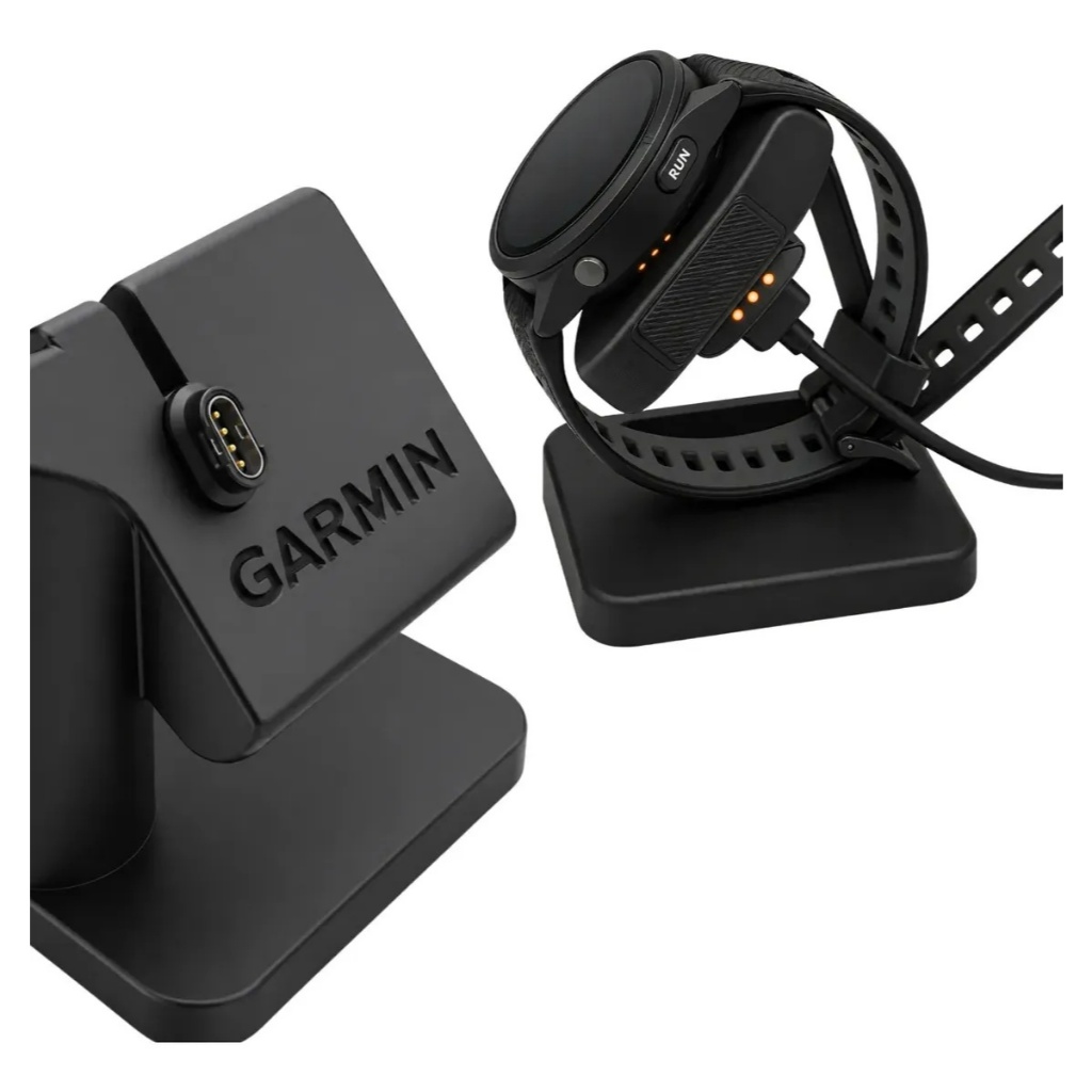 Suporte Base Carregador de Mesa para Relógio Garmin - Forerunner Fenix Venu Instinct Vivoactive - Preto