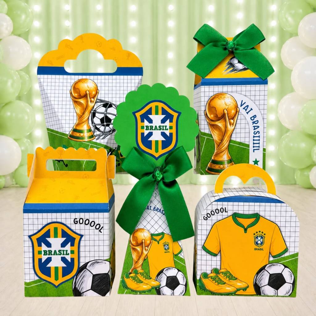 Kit Caixinhas FUTEBOL MENINO para festa infantis lembrancinhas de aniversario mimos decoração personalizados do tema
