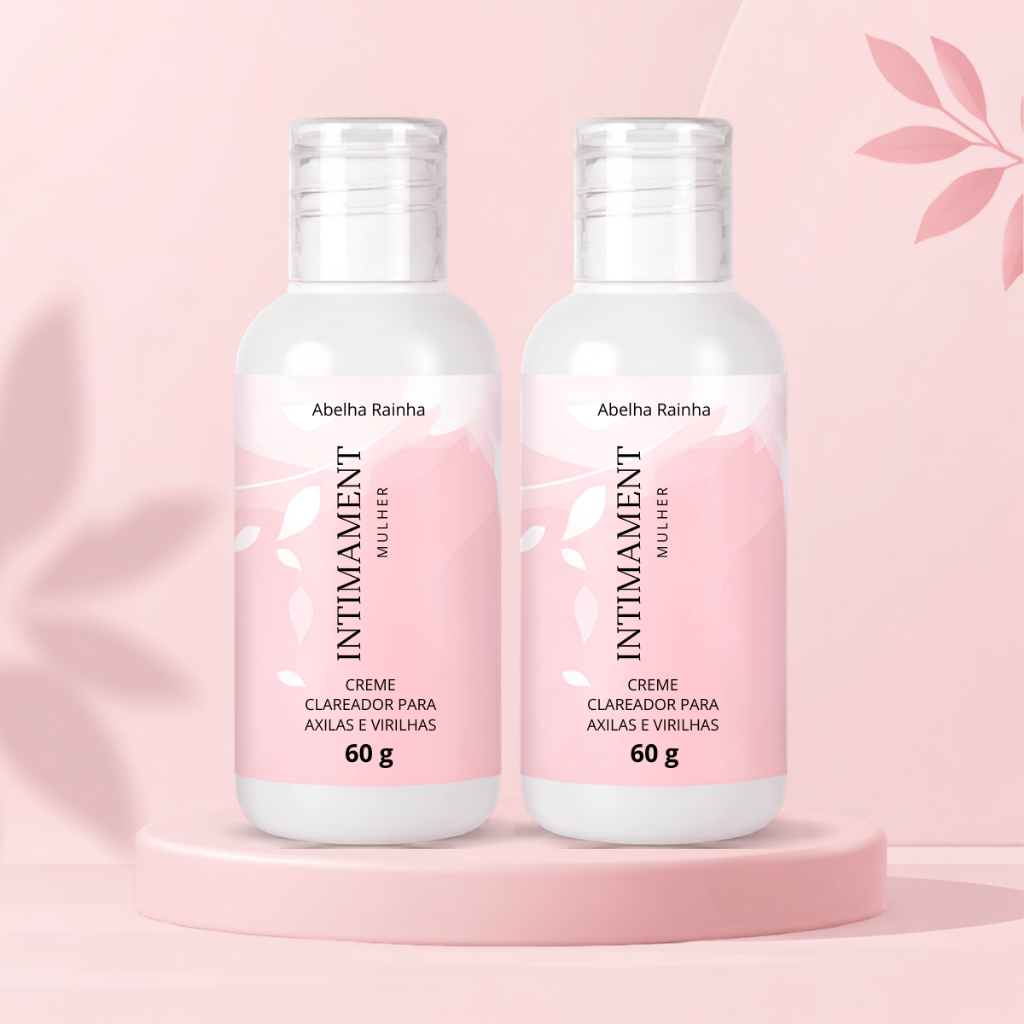 Kit 2 Cremes Clareador Íntimo Axila Virilha Intimament 60g Niacinamida Ácido Kójico Abelha Rainha