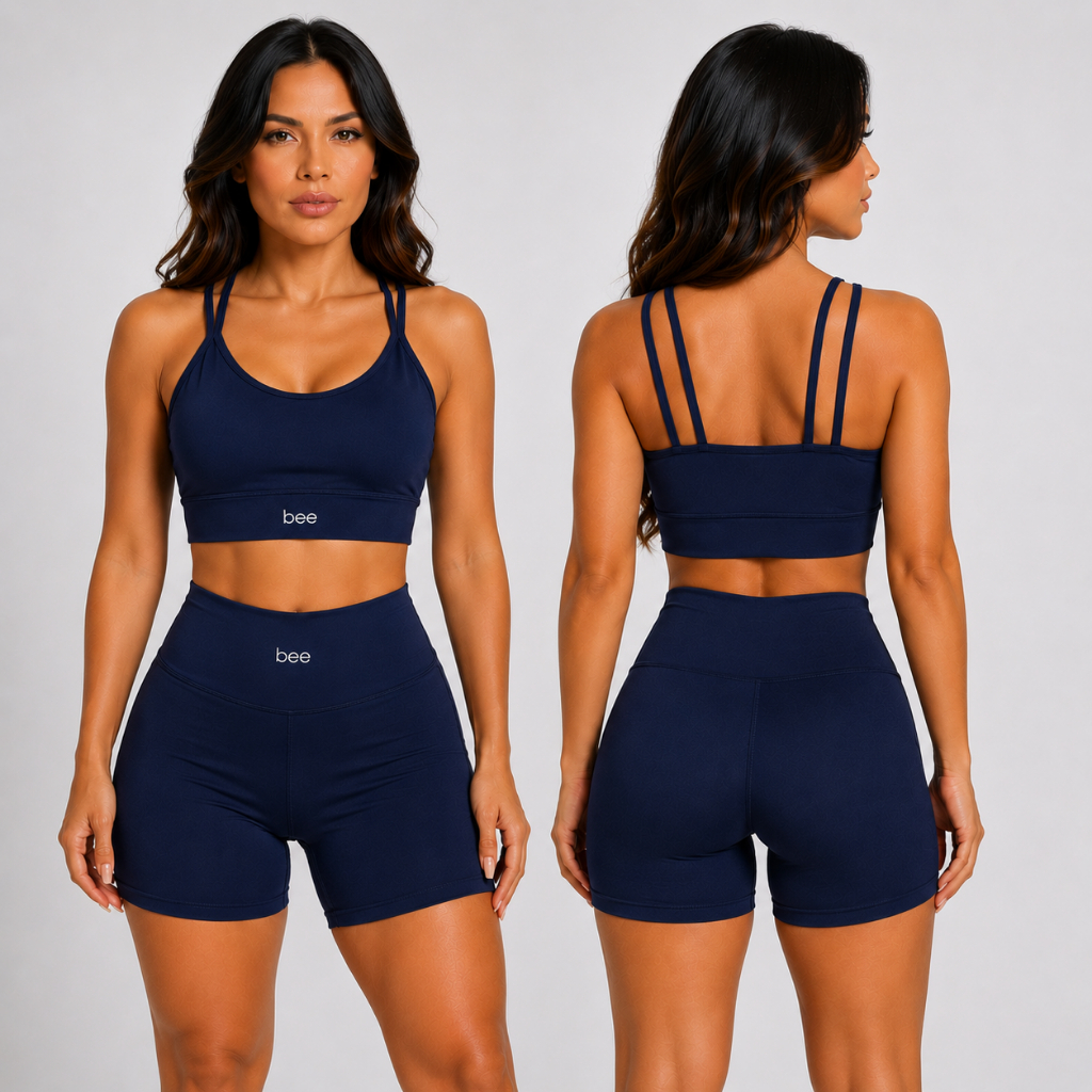 Roupa Fitness Feminino Roupa para Academia Cintura Alta Zero Transparência Treino Musculação Corrida