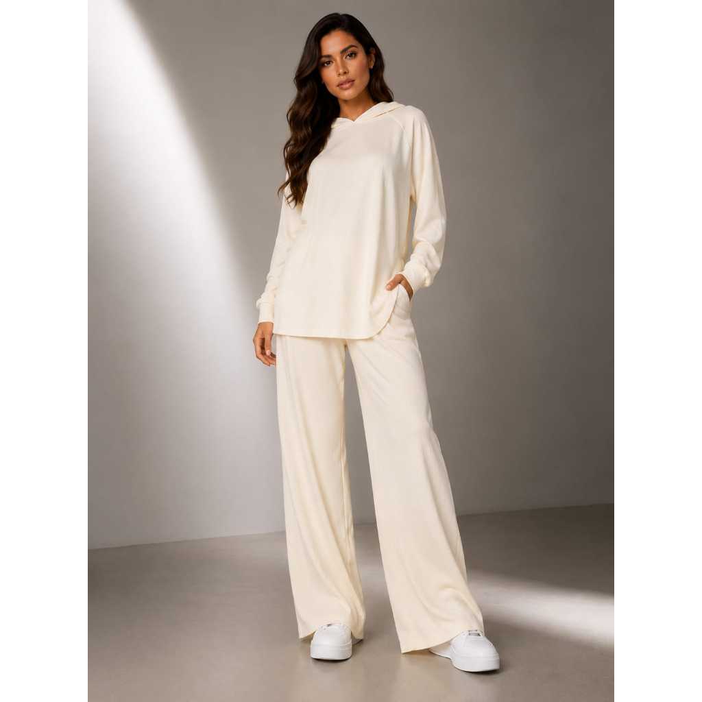 Conjunto moleton premium calça e blusa manga longa com capuz, confortavel e estiloso