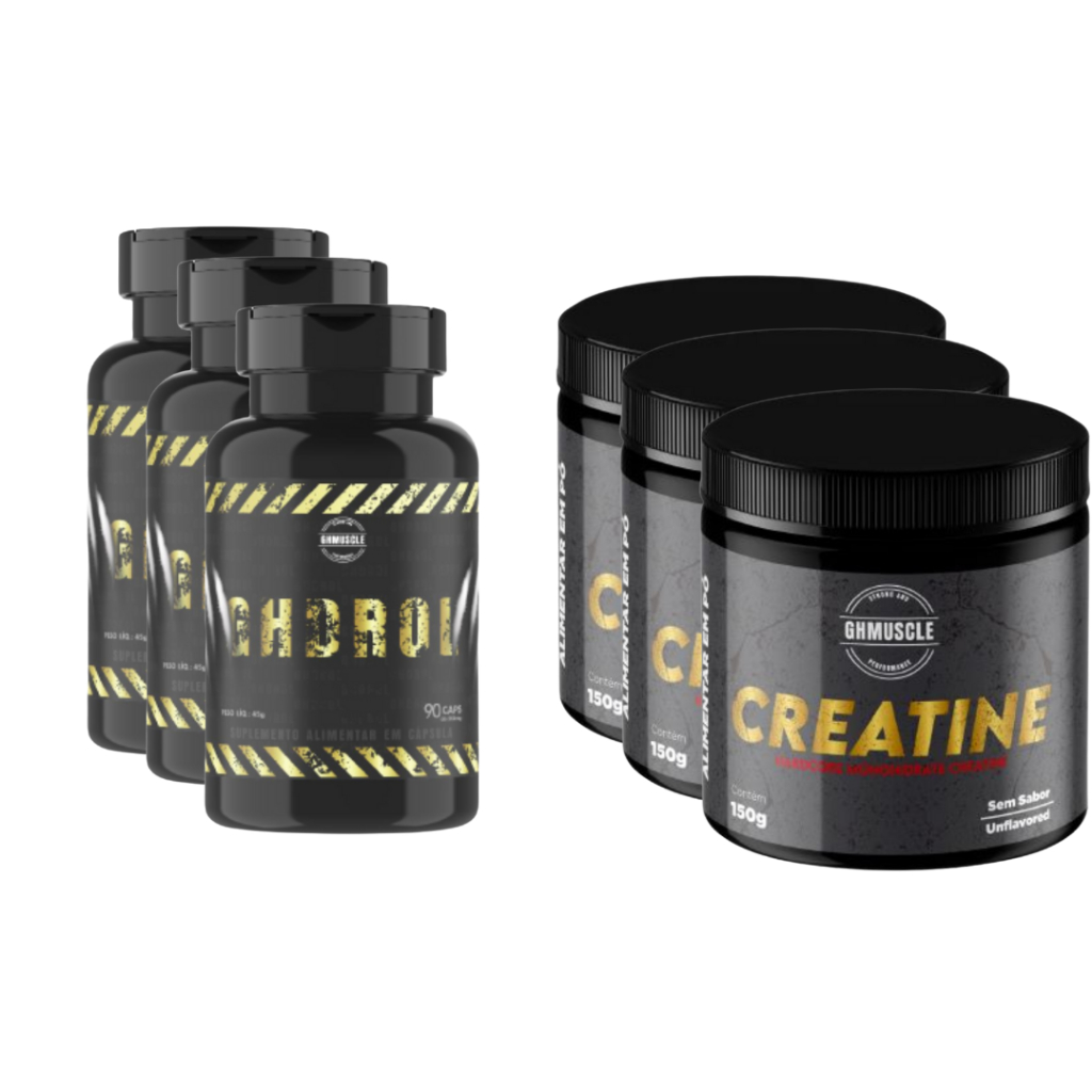 3 Ghdrol + 3 Creatina - Ghmuscle