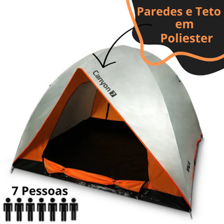 Barraca Camping 7 Pessoas. Impermeável Alta Espaçosa Antifungo Coluna D'agua 1.200mm Acampamento Praia Pesca Viagem