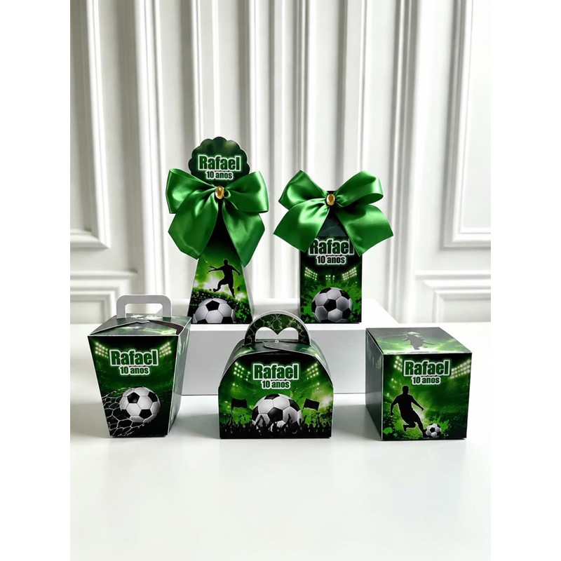kit caixa personalizada futebol / decoração de mesa / lembrancinha infantil - Qualquer tema