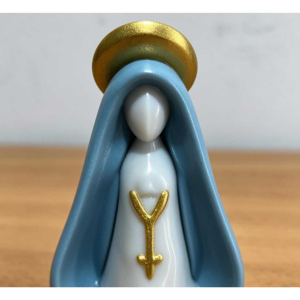 Estatueta 15 CM nossa senhora, estatueta religiosa, lembrancinha batizado, decoração religiosa, presente católico
