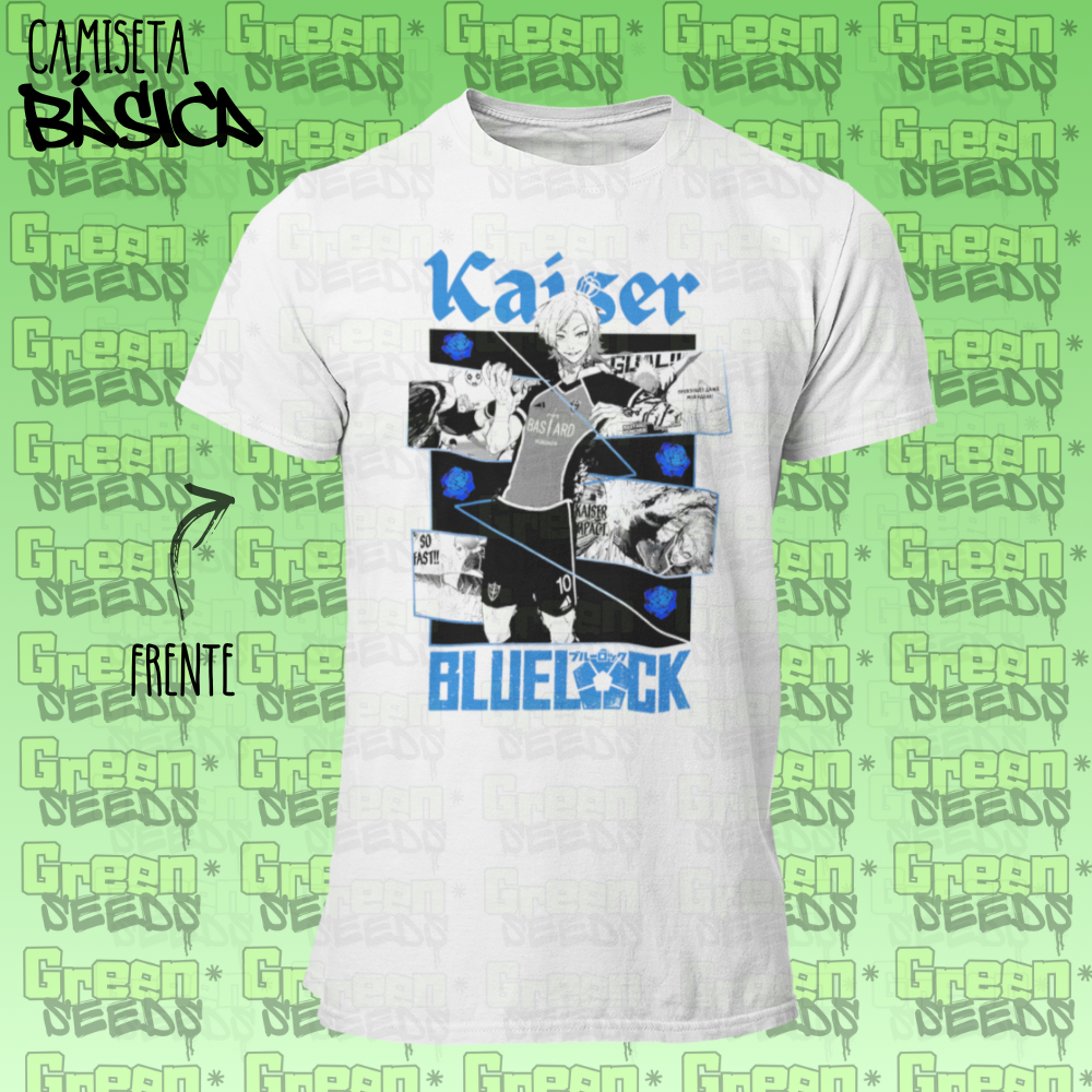 Camiseta Básica Michael Kaiser Montagem Camisa Anime Futebol Blusa 100% Algodão Adulto E Infantil Colorido Estampado