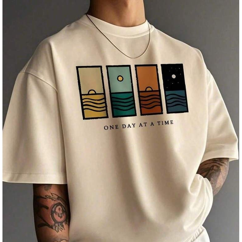 Camiseta de Manga Curta Estampada Minimalista Masculina  Envio Imediato Quadros Camisa Respiravel