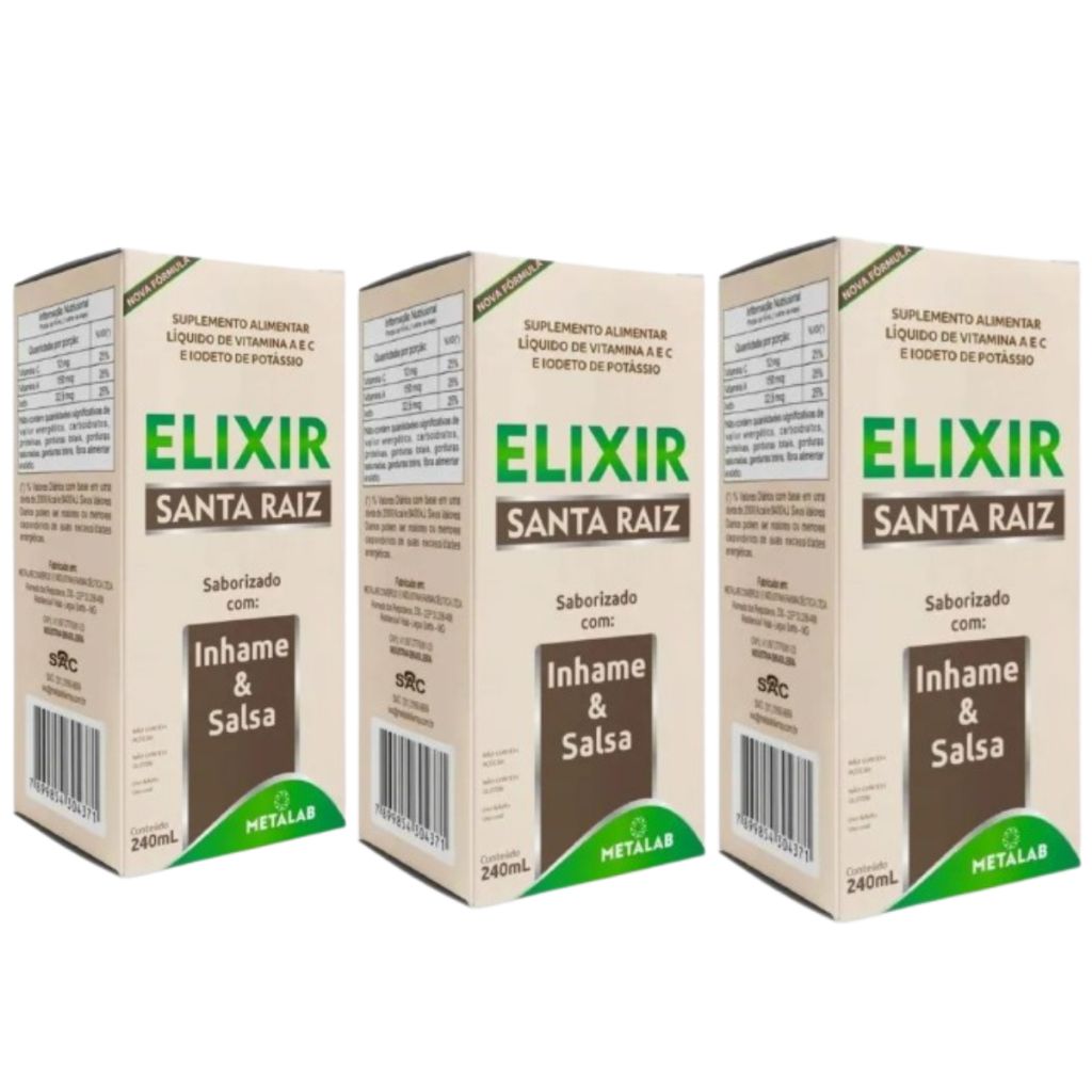Kit 3 und Elixir de Inhame 240 ml
