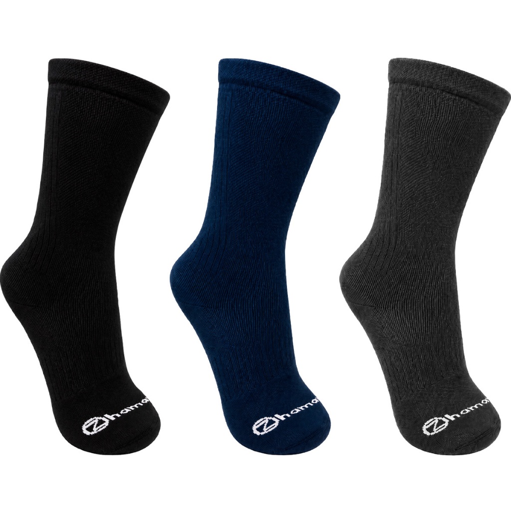 Kit 3 Pares Meias Poliamida Zhamaro Performance Corrida Cano Alto Dry Fit Runnin
