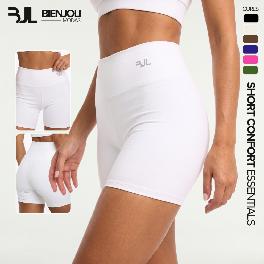 Short Corrida Feminino Fitness ZERO TRANSPARÊNCIA Academia Suplex Premium Treino Musculação Crossfit