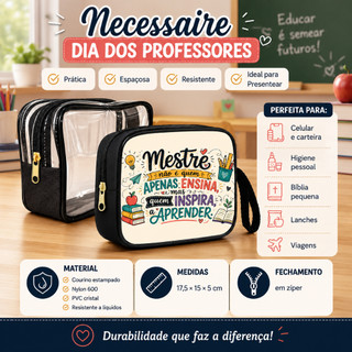 Bolsa Necessaire Multiuso Presente Para Dia dos Professores
