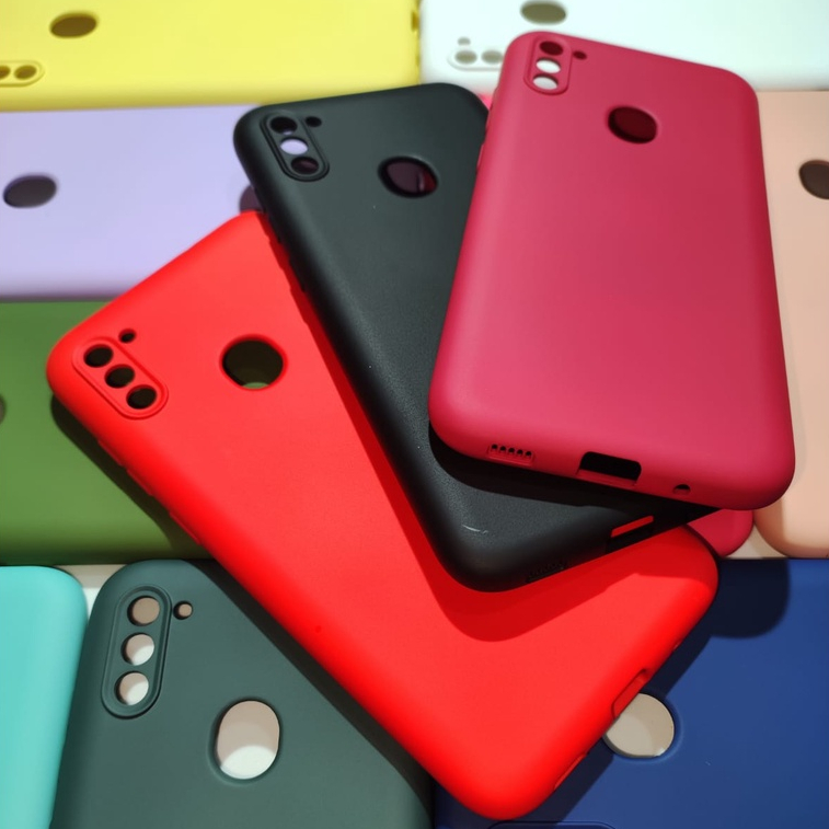 Capa Protetora Samsung Galaxy A11 Silicone Proteção de Câmera Interior Aveludado Macia TPU Premium