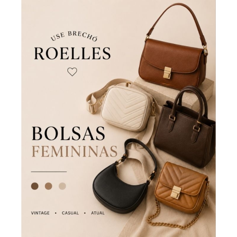 Bolsa Feminina Seminova Garimpos de Bolsas Mochila Carteira Brechó