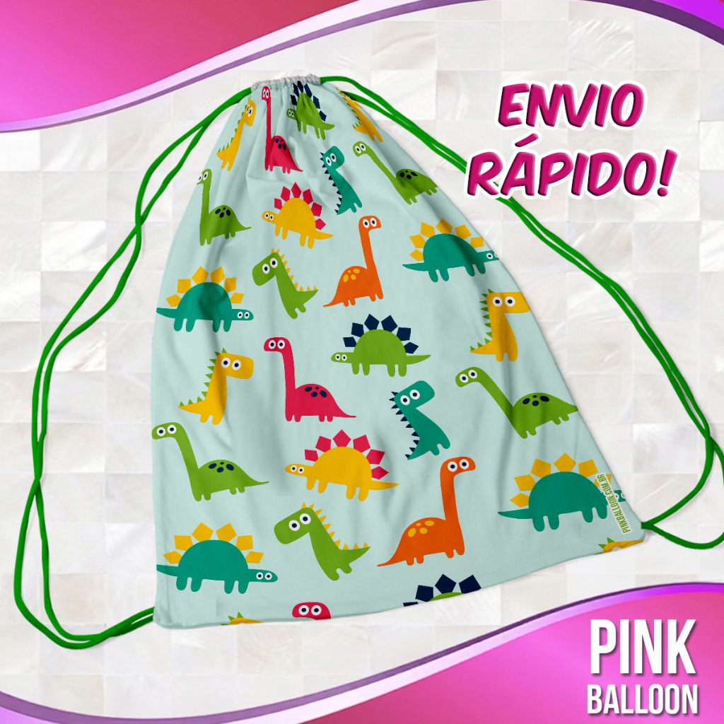 MOCHILINHA DINOSSAURO 2 (ENVIO RÁPIDO) - SACOLINHA LEMBRANCINHA NÃO PERSONALIZADA