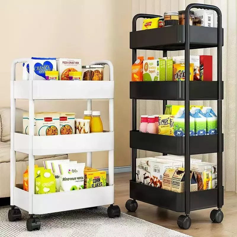Armário Carrinhos Organizador Multiuso Com 3/ 4 /5 Camadas Com Rodinhas Cozinha Banheiro Quarto Escritorio — imagem 1