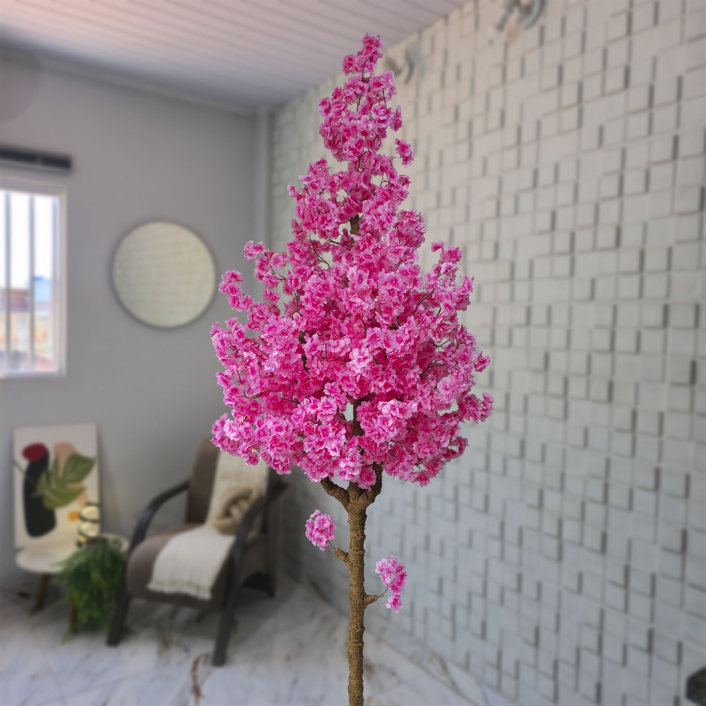 Árvore Cerejeira Japonesa Gigante Artificial 220cm Sem Vaso Decoração