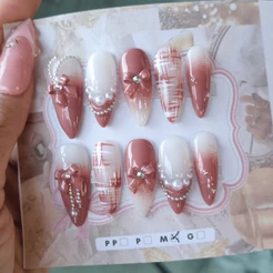 Unhas Postiças Realista Decorada 10un Princess 3d