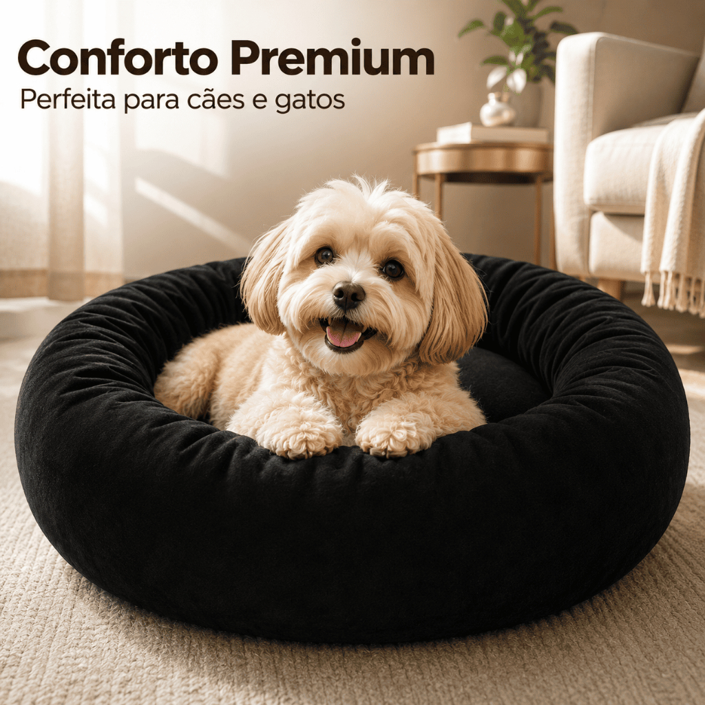 Caminha Pet Premium Cama Para Gato e Cachorro Pequeno Super Cheia Macia Confortável