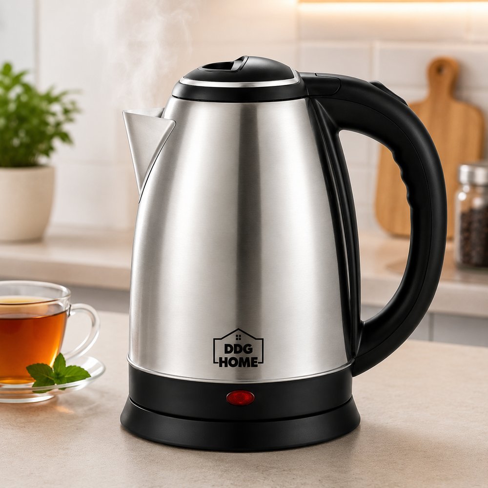 Chaleira Jarra Elétrica Inox Prateada 1.8 L Desligamento Automático 127v 150w