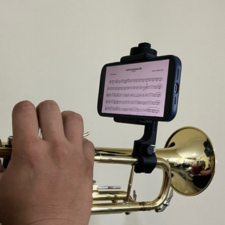 Suporte de Celular para Trompete Porta Celular Trompetista para Partitura Digital
