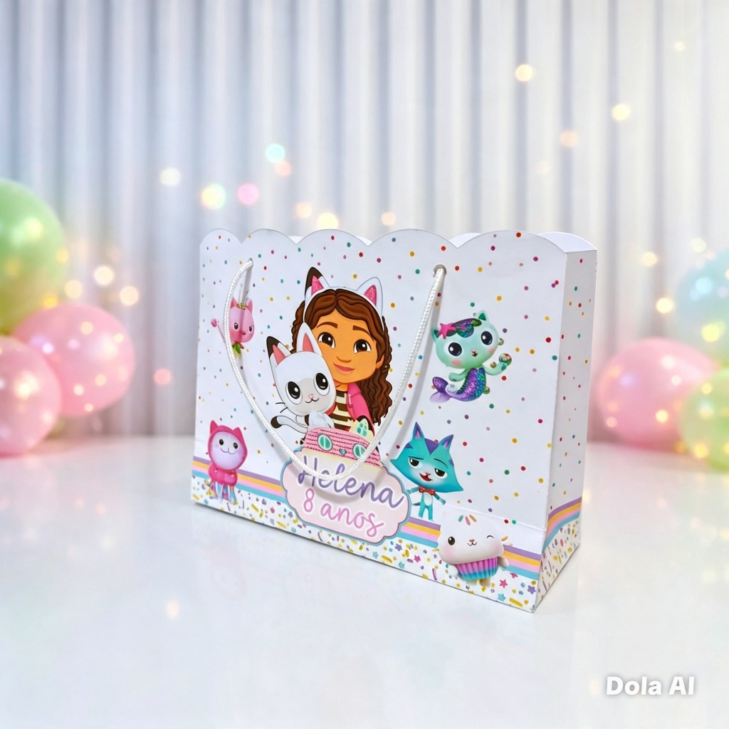 Sacolinha Surpresa A Casa Mágica da Gaby Personalizado  Lembrancinha Aniversário Festa Infantil