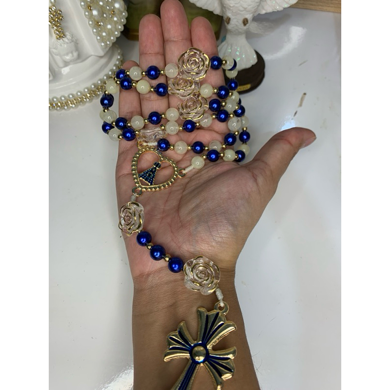 Terço artesanal católico nossa senhora aparecida