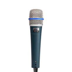Microfone Dinâmico Profissional MXT Pro BTM-57A Metal Chumbo Cabo 3m com Cachimbo para Shows e Eventos