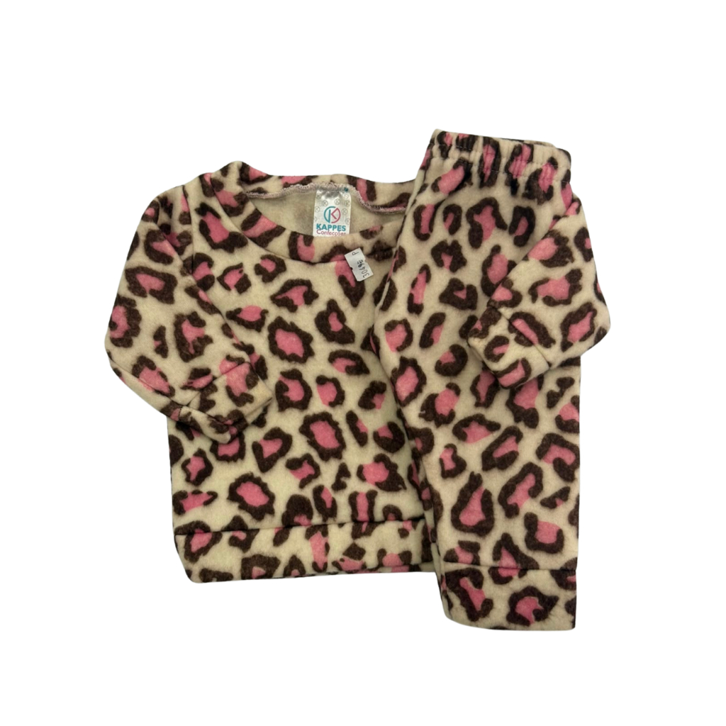 Conjunto Infantil Soft Oncinha Unissex Quentinho e Confortável Tamanhos P, M e G