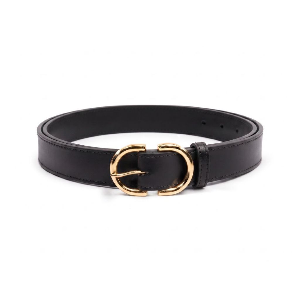 Cinto Fino Feminino Moda Blogueira Fivela Invertida G1 G2 G3 Largura 3cm - Drica