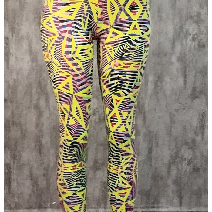 Legging Feminina Estampada Colorida  Poliamida  Cintura Alta  Modeladora Academia Fitness