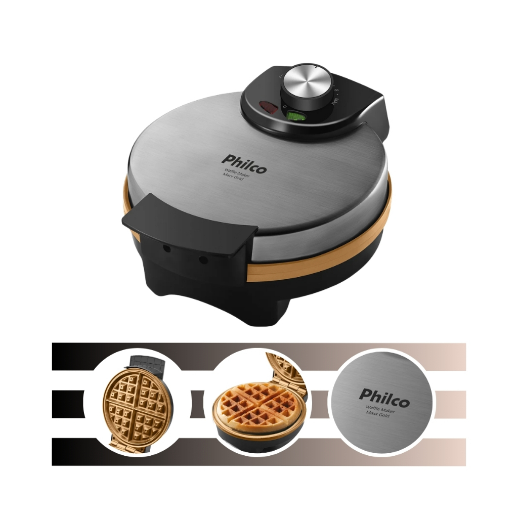 Máquina de Waffle PWM02A Philco