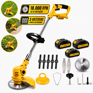 Roçadeira Aparador De Gramas Profissional Battery-Powered Grass Trimmer Professional Electric Brushcutter