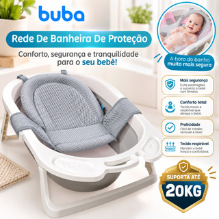 Rede De Proteção Para Banheira Bebê Apoio Para Banho Segurança Buba +0m Até 20kg