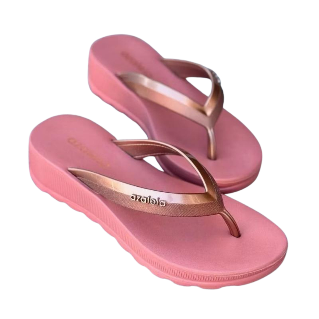 Chinelo Azaleia Anabela Esporão Fascite Confortável Casual — imagem 2 de 2