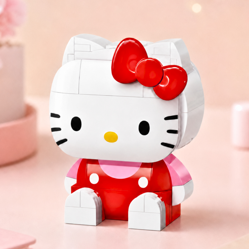 Brinquedo Infantil Interativo Montar Personagem Hello Kitty