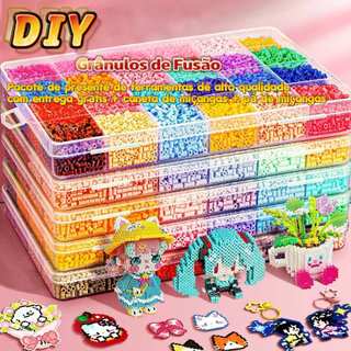 2.6mm Multicolor Fuse Beads 1000Pcs/Bag Premium Melting For DIY Perler Bead Craft Pixel Art 24,48,72,96,120 Cores