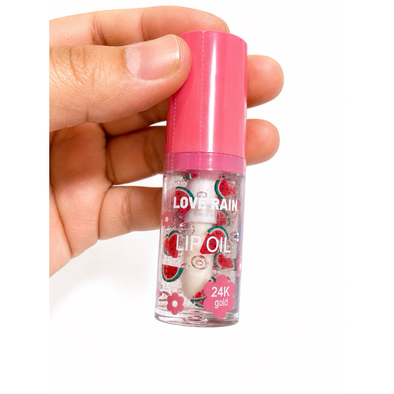 Lip oil Sabor Frutado com Vitamina E e Nutriente para Labios Love Rain