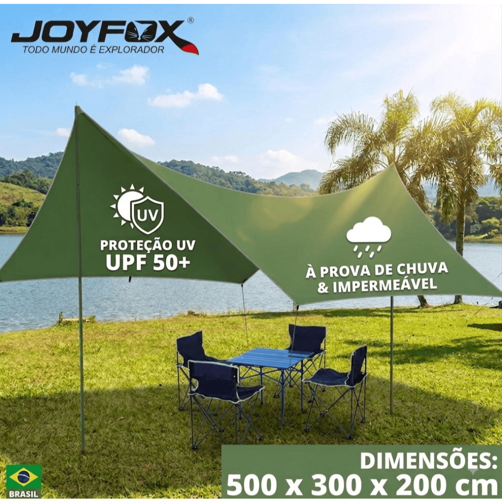 Tenda Gazebo Barraca Camping Portatil Tela Toldo 3m X 5m