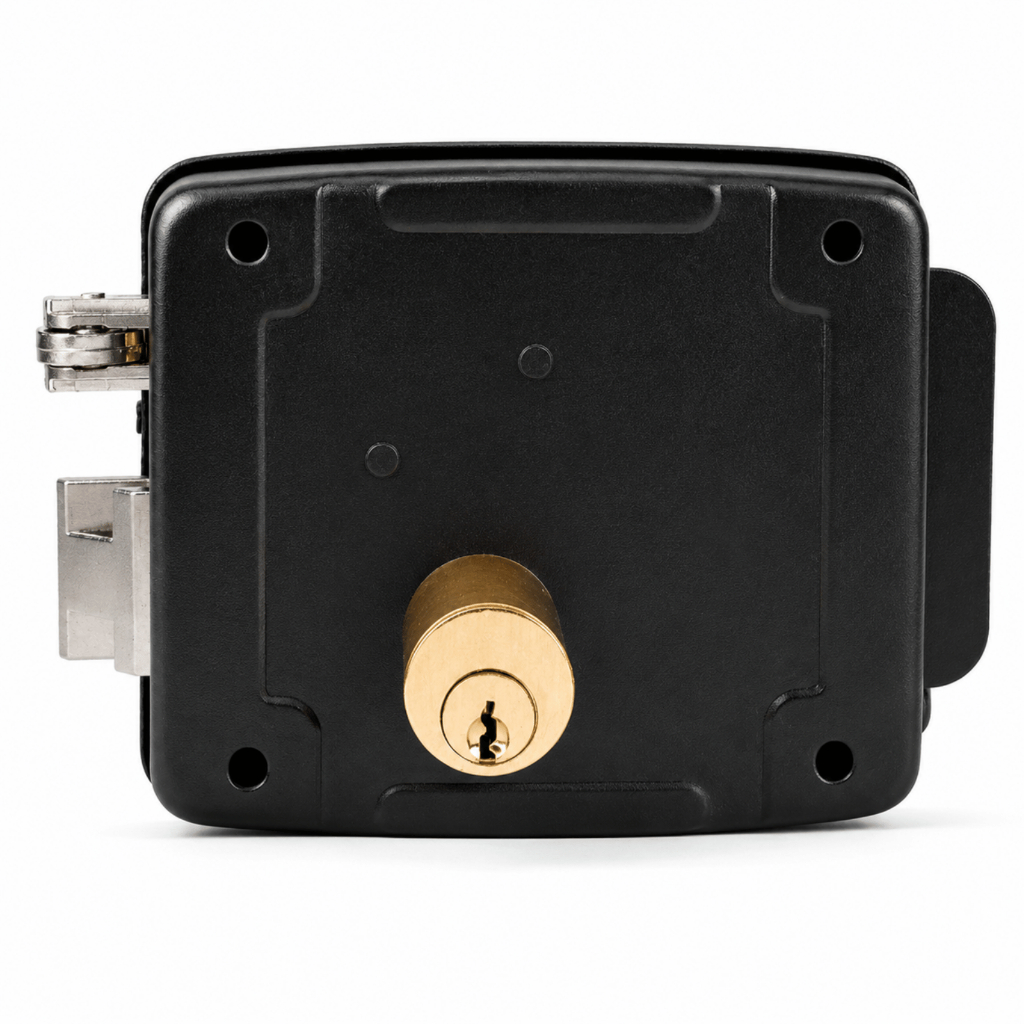 Fechadura Elétrica Reversível Portão Abre Dentro e Fora 50/60 Hz 12V 80 mm 2 cha