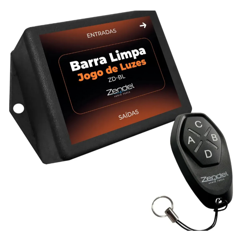 Central Para Jogo De Luzes Farol Alterna Pisca Alerta Barra Limpa 12/24V Zendel