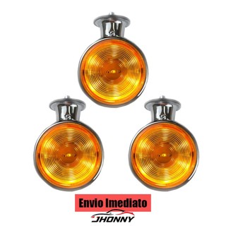 1/ 3 Kits  Lanternas Foguinhos Maria Cristal/Verde/Amarela/Vermelha/Azul  Aço Cromado LED 18W