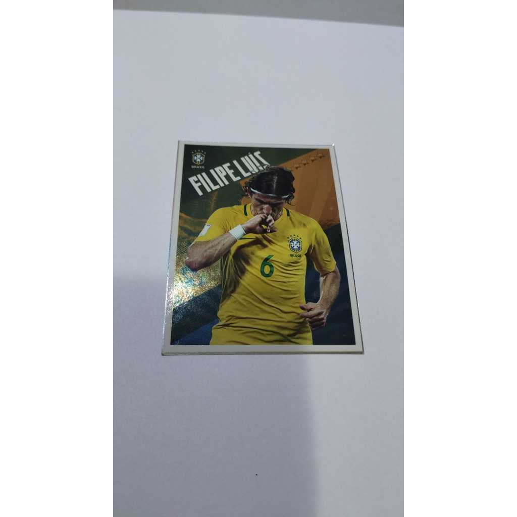 PANINI FIGURINHA JOGADOR FELIPE LUIZ SELEÇÃO BRASILEIRA NOVA E ORIGINAL FIGURINHAS