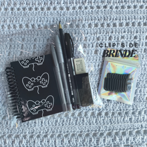 KIT DE PAPELARIA, KIT DE PRESENTE ,PAPELARIA FOFA, ITENS PRESENTEÁVEIS, KIT DE CANETAS, ESCRITÓRIO
