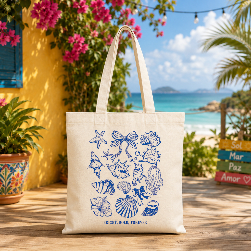 Ecobag Bolsa Sacola de Praia Algodão Cru Estampa Frase Divertida Estilosa Espaçosa Dia a Dia